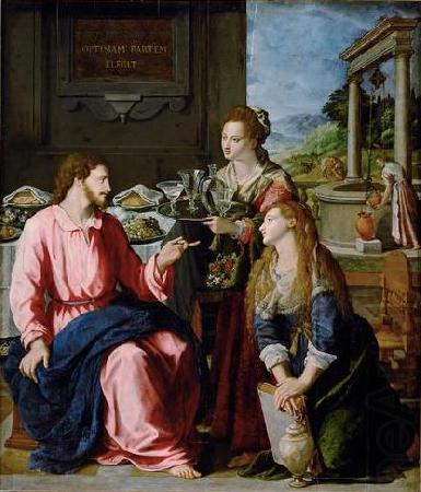 Christ with Mary and Martha, Alessandro Allori